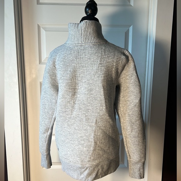 All in motion Ribbed pullover sweatshirt, Heather grey, size medium - Picture 2 of 6